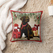 クリスマスチョコレートラブラドール クッション (ブランケット)