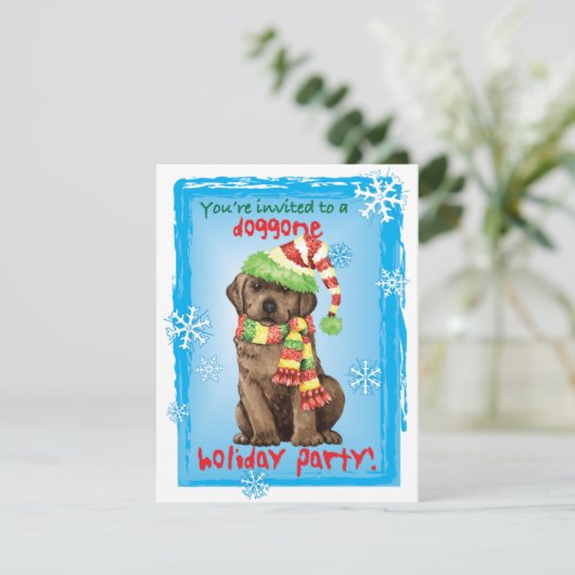 クリスマスチョコレートラボ招待状 シーズンカード (スタンド正面)