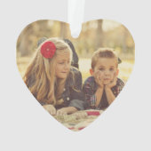 クリスマスチョークカスタムボード写真 |ハートオーナメント オーナメント (裏面)