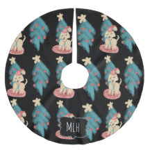 クリスマスチョークドードルズ愛犬家ファミリーイニシャル