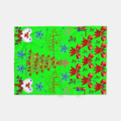 クリスマスチルドレンフリースブランケット フリースブランケット (正面(横))