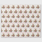 クリスマスチワフアウィズホリデーセーター ラッピングペーパー (フラット)