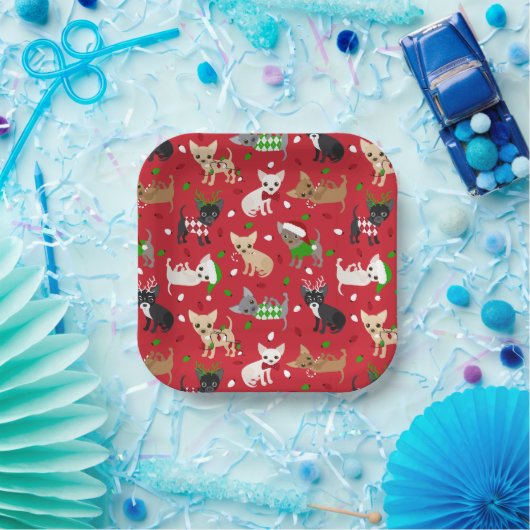 クリスマスチワフアオールコーツ紙プレート ペーパープレート (パーティー)