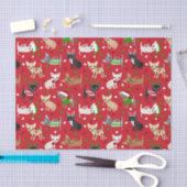 クリスマスチワフアオールコーツ 薄葉紙 (クラフト)