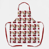 クリスマスチワフアサンタエプロン エプロン (正面)