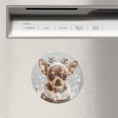 クリスマスチワホアトナディアドッグ マグネット (インサイチュ (食洗機))