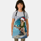 クリスマスチワワサーフィン エプロン (インサイチュ)