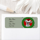 クリスマスチワワ差出人住所ラベル ラベル (インサイチュ)