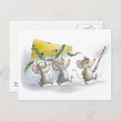 クリスマスチーズのはがきを持ち込む シーズンポストカード (正面/裏面)