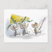 クリスマスチーズのはがきを持ち込む シーズンポストカード (正面)