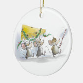 クリスマスチーズのオーナメント セラミックオーナメント (左)