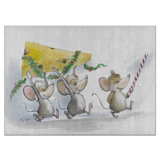 クリスマスチーズの切断板を持ち込む カッティングボード (正面)