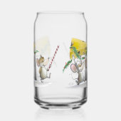 クリスマスチーズを持ち込む ガラス缶 (左)