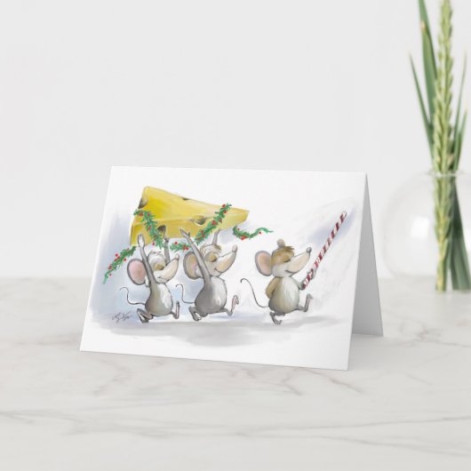 クリスマスチーズカードを持ち込空白のむ シーズンカード (正面)
