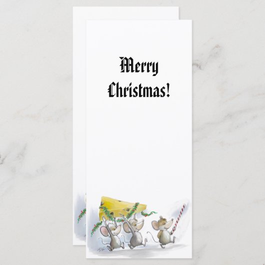 クリスマスチーズホリデーブックマークを取り込む (正面/裏面)