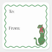 クリスマスチーターギフトステッカー