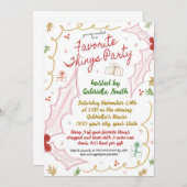 クリスマスツお気に入りのィーズ招待状 招待状 (正面/裏面)