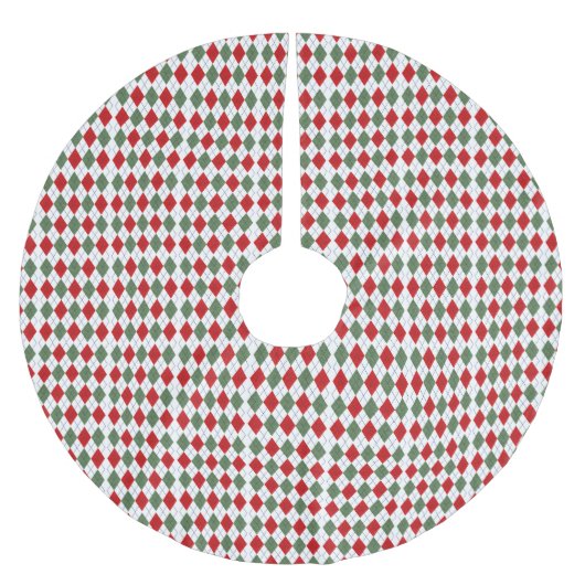 クリスマスツアーガイルリースカート ブラッシュドポリエステルツリースカート (正面)