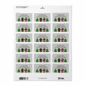 クリスマスツインラボパピー ラベル (フルシート)