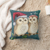 クリスマスツウルスサンタハットウォーター色 クッション (ブランケット)