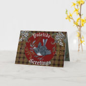 クリスマスツグミ  カード (黄色い花)