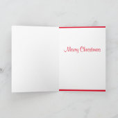 クリスマスツコンテンポラリーリーは季節の魂をとらえる カード (内部)