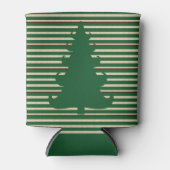 クリスマスツストライプのリー 缶クーラー (正面)