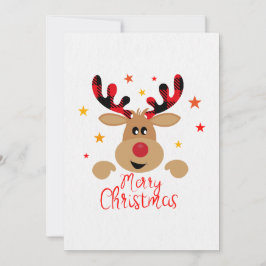 クリスマスツノのカード 招待状