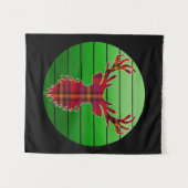 クリスマスツノ鹿 タペストリー (正面(横))