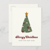 クリスマスツモダンリーを引っ越しました 案内ポストカード (正面/裏面)