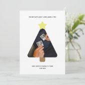 クリスマスツモダンリー写真妊娠の発表 シーズンカード (スタンド正面)