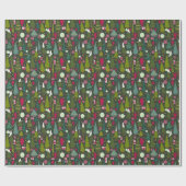 クリスマスツモダンリー ラッピングペーパー (フラット)