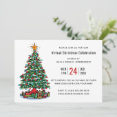 クリスマスツリモダンーバーチャルホリデーパーティー 招待状 (スタンド正面)