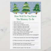 クリスマスツリーあなたがどれほど赤ちゃんシャワーを知っているか (正面)