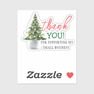 クリスマスツリーありがとうビジネスのバルク シール