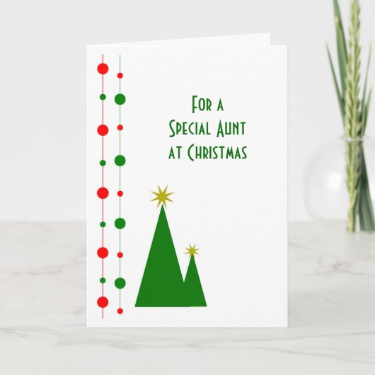 クリスマスツリーおばさんクリスマスカード シーズンカード (正面)