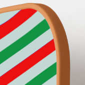 クリスマスツリーおもしろいゲームの玉をデッキアップ ピックルボールラケット (左詳細)