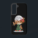 クリスマスツリーおもしろいライツサンタライディングチーター SAMSUNG GALAXY S22ケース<br><div class="desc">クリスマスツリーおもしろいライツサンタライディングチータクリスマス</div>