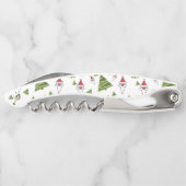 クリスマスツリーおよびサンタ ソムリエナイフ (裏面)