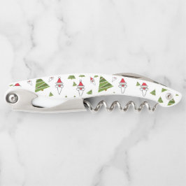 クリスマスツリーおよびサンタ ソムリエナイフ