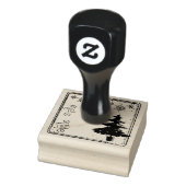 クリスマスツリーからギフトラベルスタンプ ラバースタンプ (スタンプ)