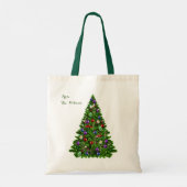 クリスマスツリーから予算トート トートバッグ (裏面)