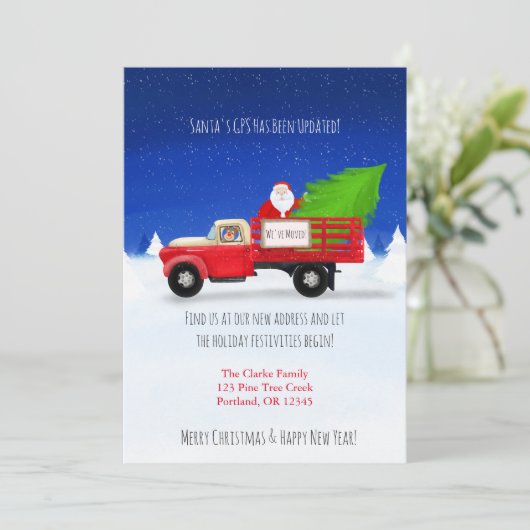 クリスマスツリーが動くサンタインヴィンテージトラック 案内状 (スタンド正面)