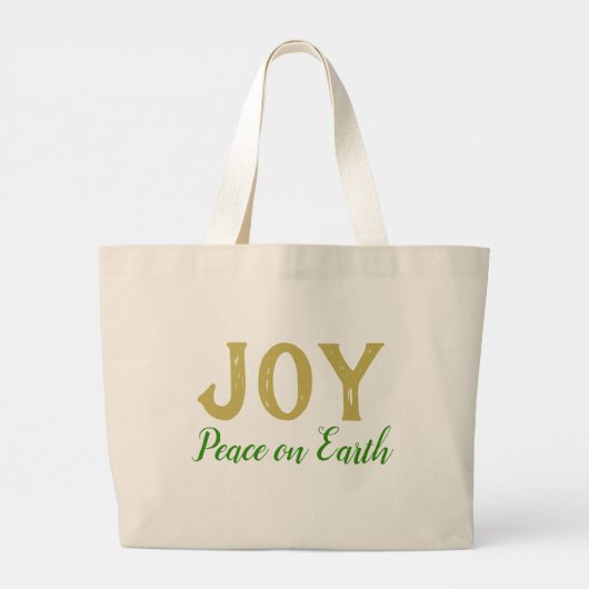 クリスマスツリーが新年を迎える ラージトートバッグ (裏面)