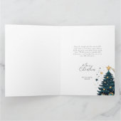 クリスマスツリーが月を飾る カード (内部)