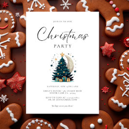 クリスマスツリーが月を飾る 招待状