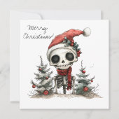 クリスマスツリーが飾られたキュートなクリスマススケルトン (正面)