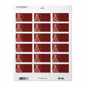 クリスマスツリーきらめく ラベル (フルシート)