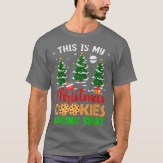 クリスマスツリーこれは私のクリスマスクッキーベーキングシャツ Tシャツ
