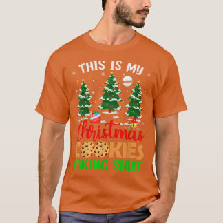 クリスマスツリーこれは私のクリスマスクッキーベーキングシャツ Tシャツ